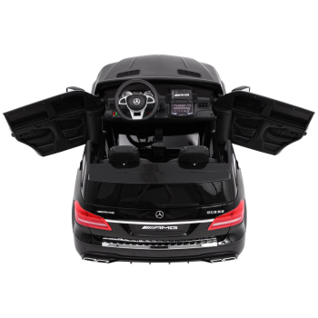 Auto na akumulator Mercedes AMG GLS63 dla dzieci Czarny + Lakierowany + 4x4 + Nawiew powietrza